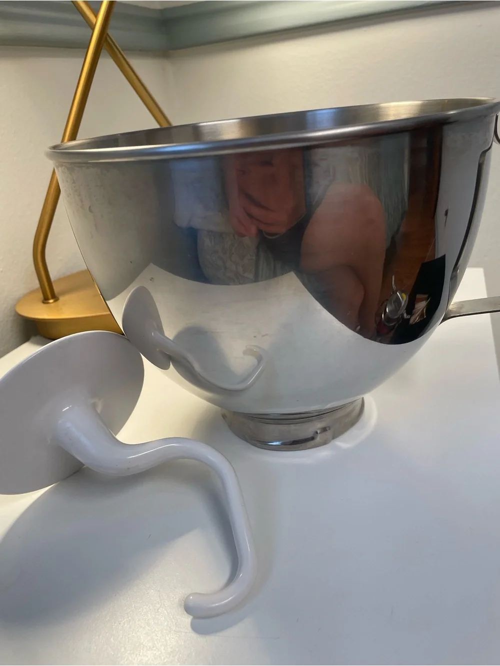 Kitchenaid 4.5 quart stainless steel bowl handle